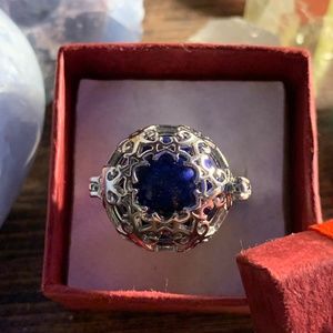 Alchemy63 Handmade Lapis Lazuli Globe Ring
